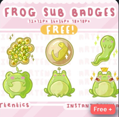 Froggy Sub Badges